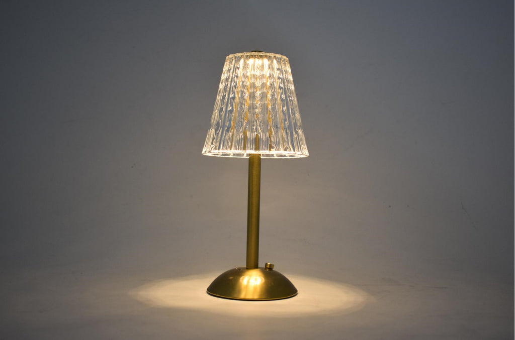 Retro Touch Bedside Lamp with USB Charging