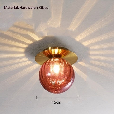 Frosted Glass Sphere Wall Light