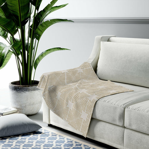 Patterned Plush Velveteen Throw Blanket