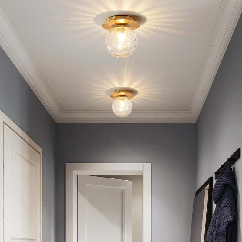 Frosted Glass Sphere Wall Light