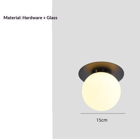 Frosted Glass Sphere Wall Light