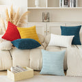Corduroy cushion cover in warm wheat-grain tone with ribbed texture