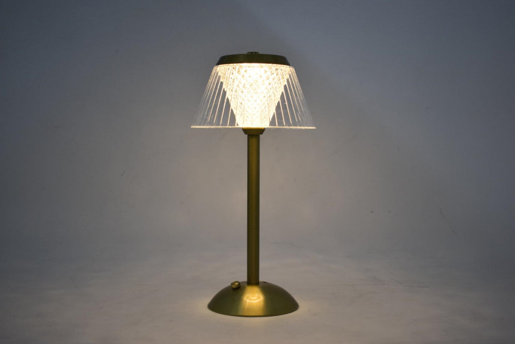 Retro Touch Bedside Lamp with USB Charging