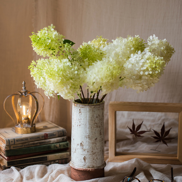 Handmade Restoration Ceramic Vase, Textured Finish