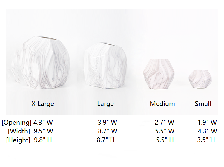 Marble-Glaze Ceramic Vase, Irregular Form