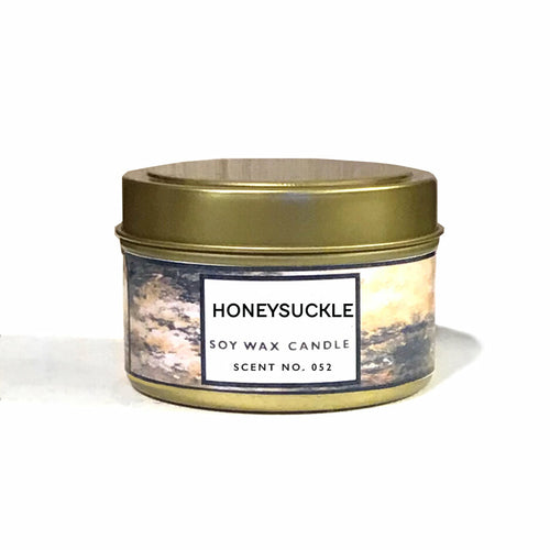 Honeysuckle Soy Candle — Tin or Amber Jar