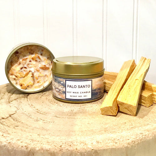 Palo Santo Soy Wax Candle — Citrus & Resinous Wood