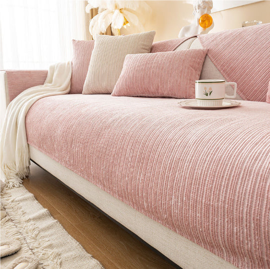 Chenille Cushion Cover, Soft-Woven Modern
