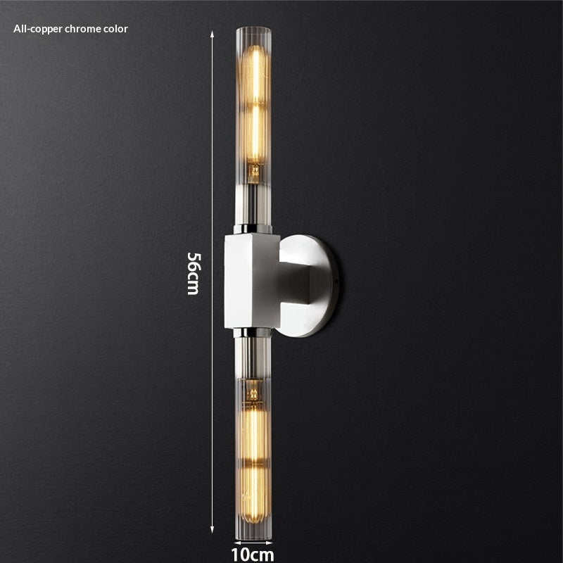 Simple Glass Wall Sconce, Bedroom & Bedside