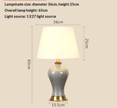 Warm Bedside Lamp for Bedroom or Living Room