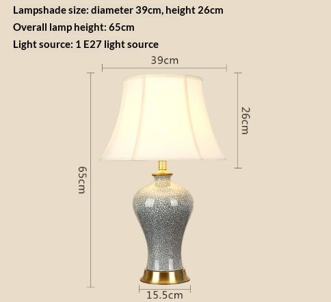 Warm Bedside Lamp for Bedroom or Living Room