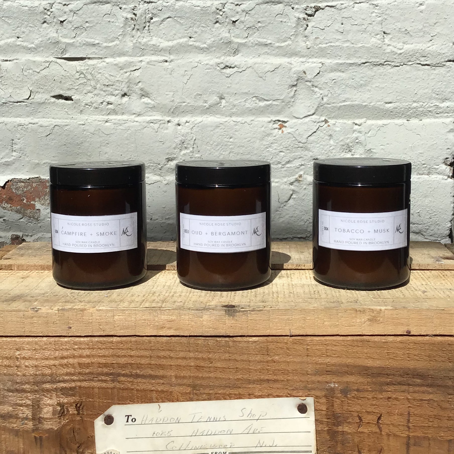 Tobacco & Musk Soy Candle — Warm Resinous Scent
