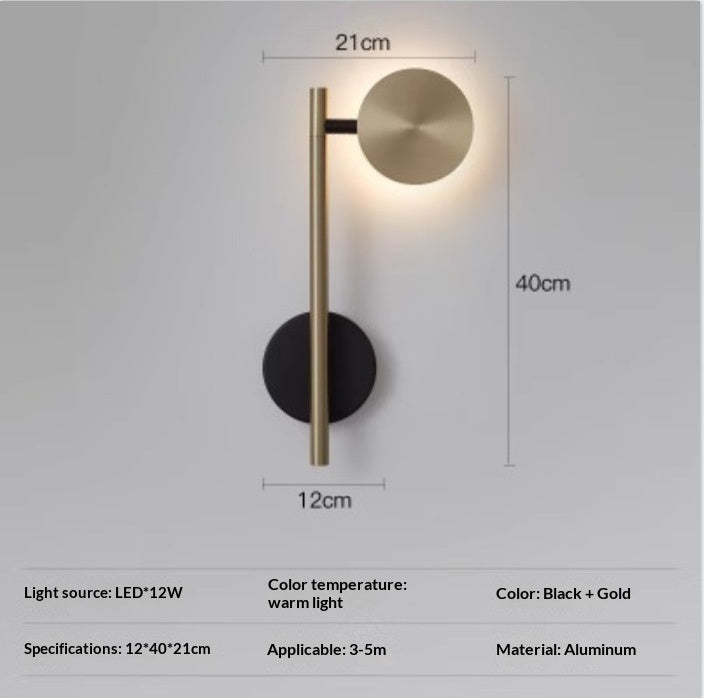 Rotatable Swivel Wall Lamp, Warm Bedside Light