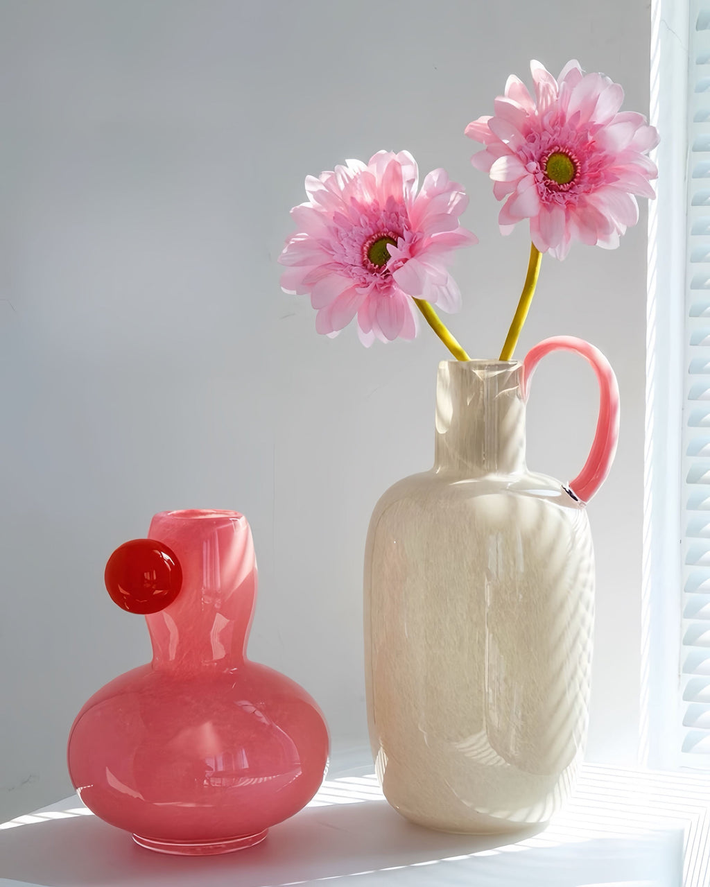 Handblown Bubble Glass Bud Vase