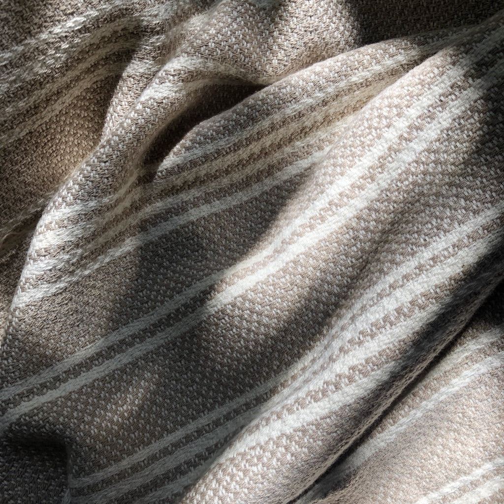 Woven Stripe Turkish Cotton Throw