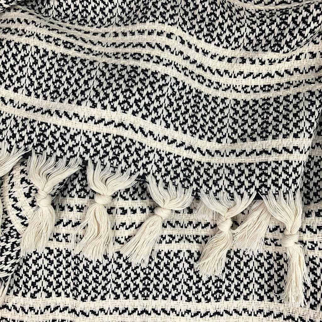 Woven Stripe Turkish Cotton Throw